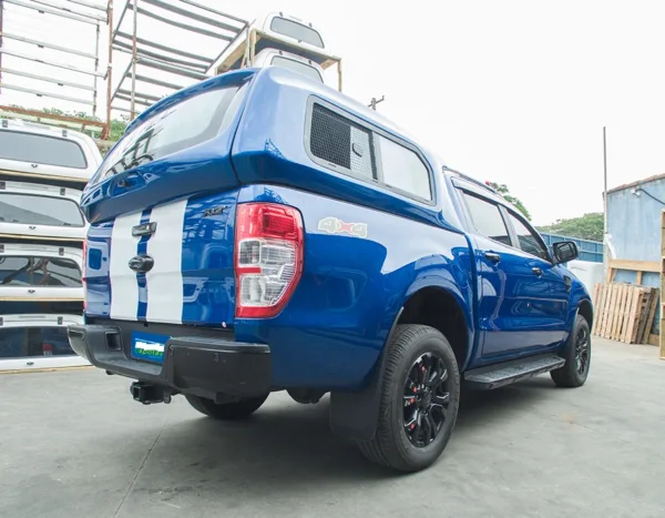 Capota de Fibra com Janelas de Correr com Tela para Ford Ranger