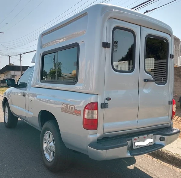 Capota de Fibra com janelas laterais de correr para Chevrolet S10